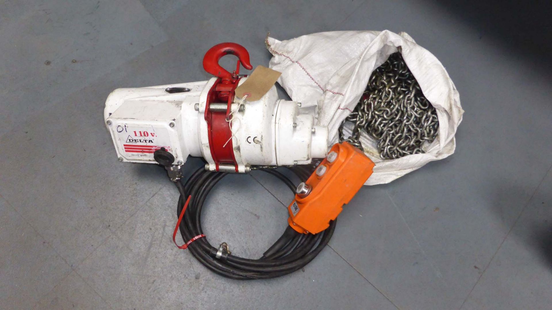 Delta 500kg electric chain hoist, model DU901, with pendulum control, 110v - Image 3 of 3