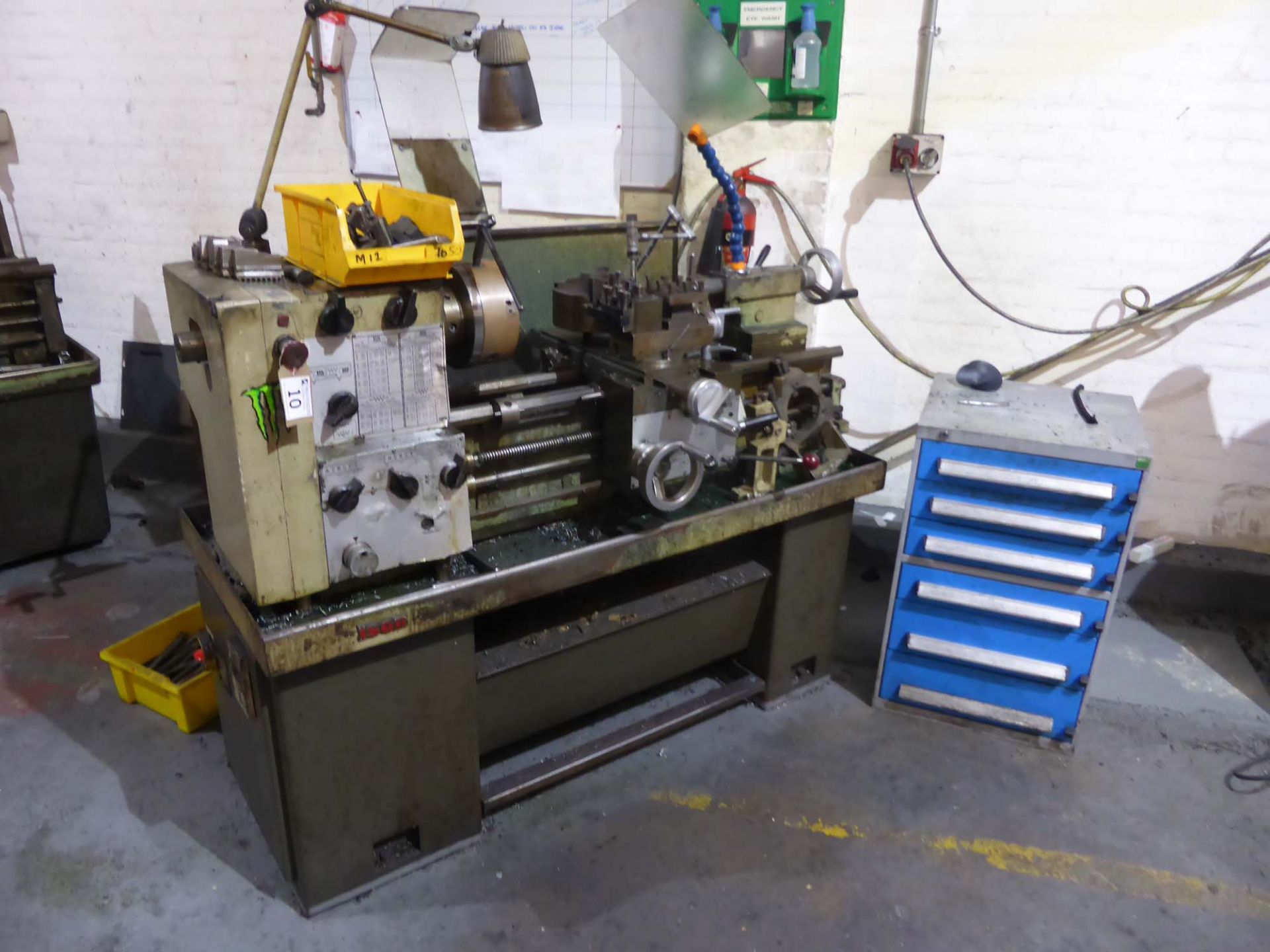Harrison M300 30in x 9in centre lathe with QC tool post, 3 and 4 jaw chuck, steadies and other