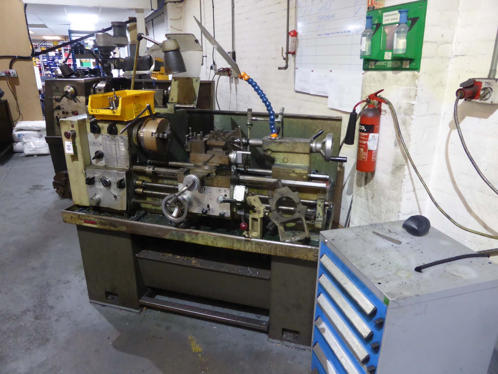 Harrison M300 30in x 9in centre lathe with QC tool post, 3 and 4 jaw chuck, steadies and other - Image 2 of 8