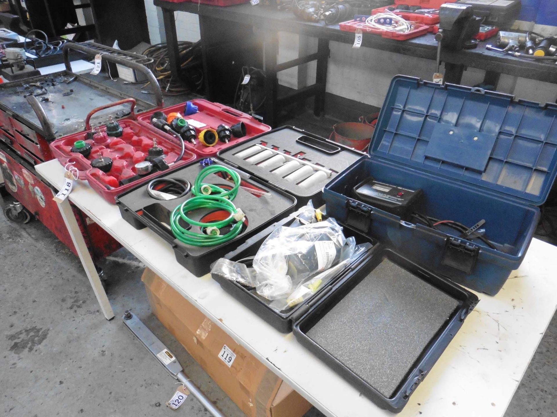 Range of specialist leakage and other test equipment (on top of the table) - Image 7 of 7