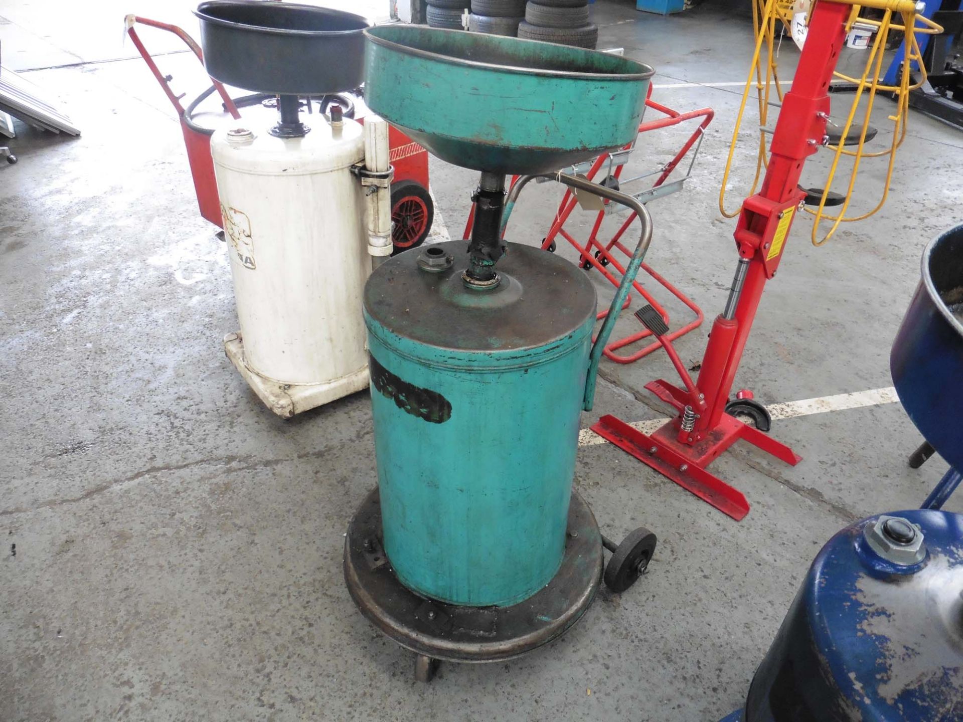 Turquoise air operated oil sump extraction unit - Bild 3 aus 4