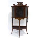 An Edwardian mahogany,