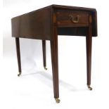 A late 19th century mahogany,