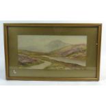 Stanley West (early 20th century), a Highland landscape, signed, watercolour,