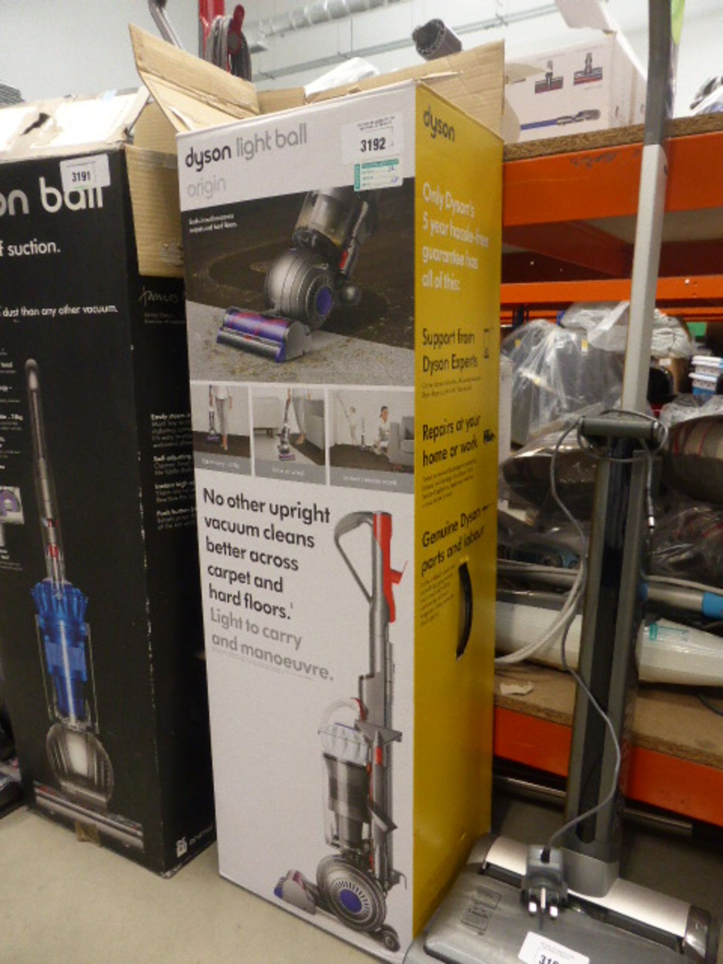 Boxed upright Dyson light ball origin vacuum cleaner