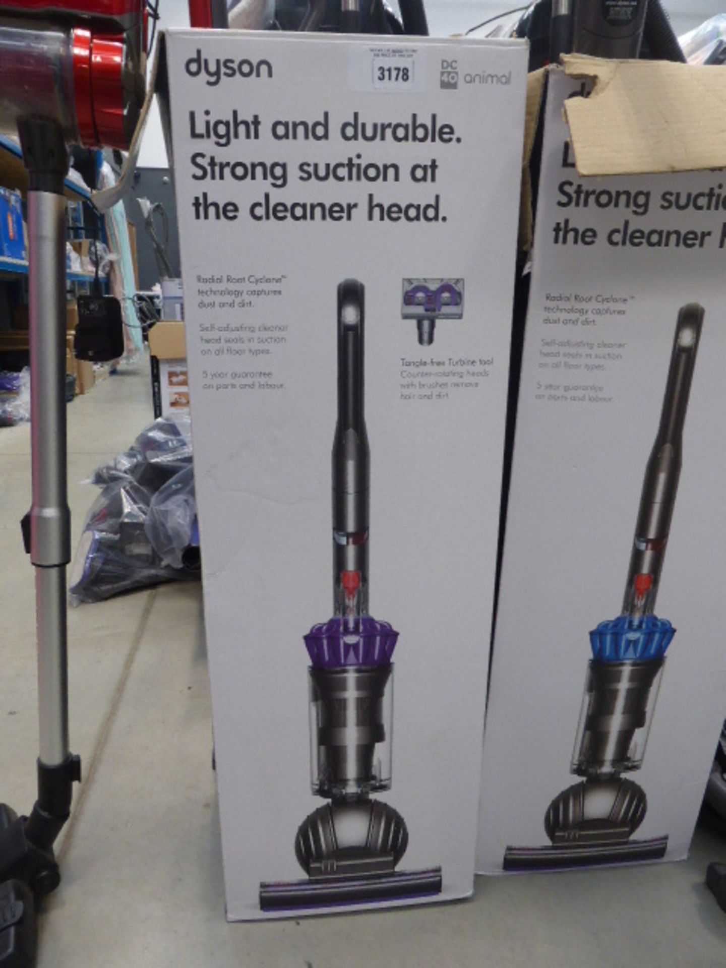 Boxed upright Dyson dc40 vacuum cleaner