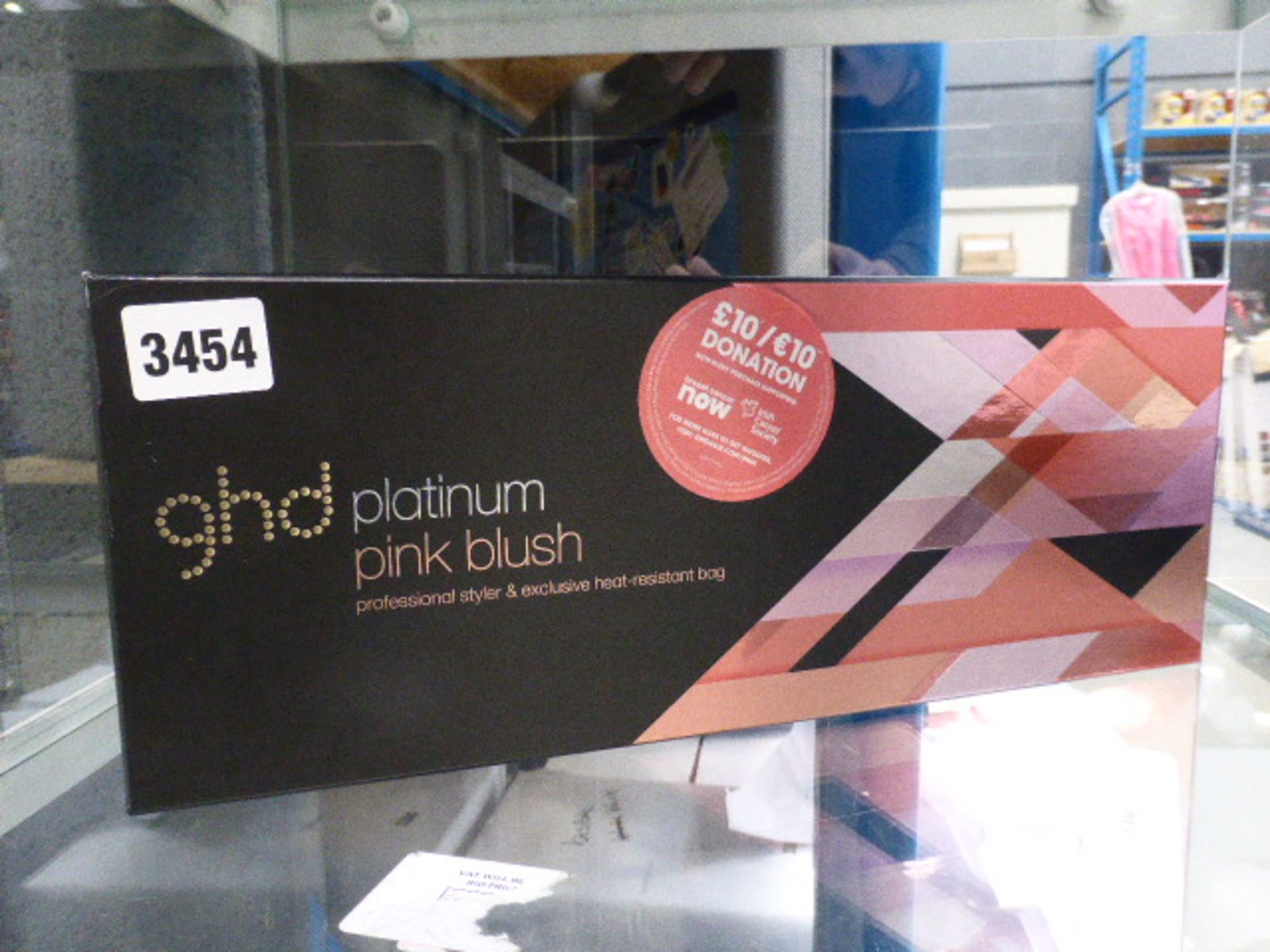 Pair of GHD Platinum Pink Blush professional stylers