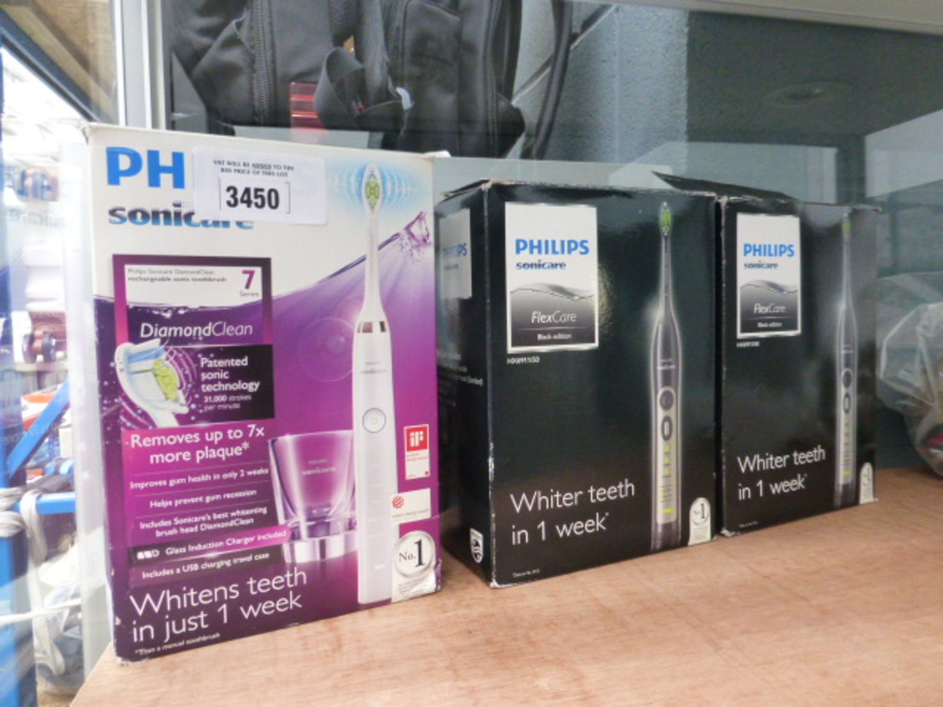 3 Phillps soni-care electric tooth brushes