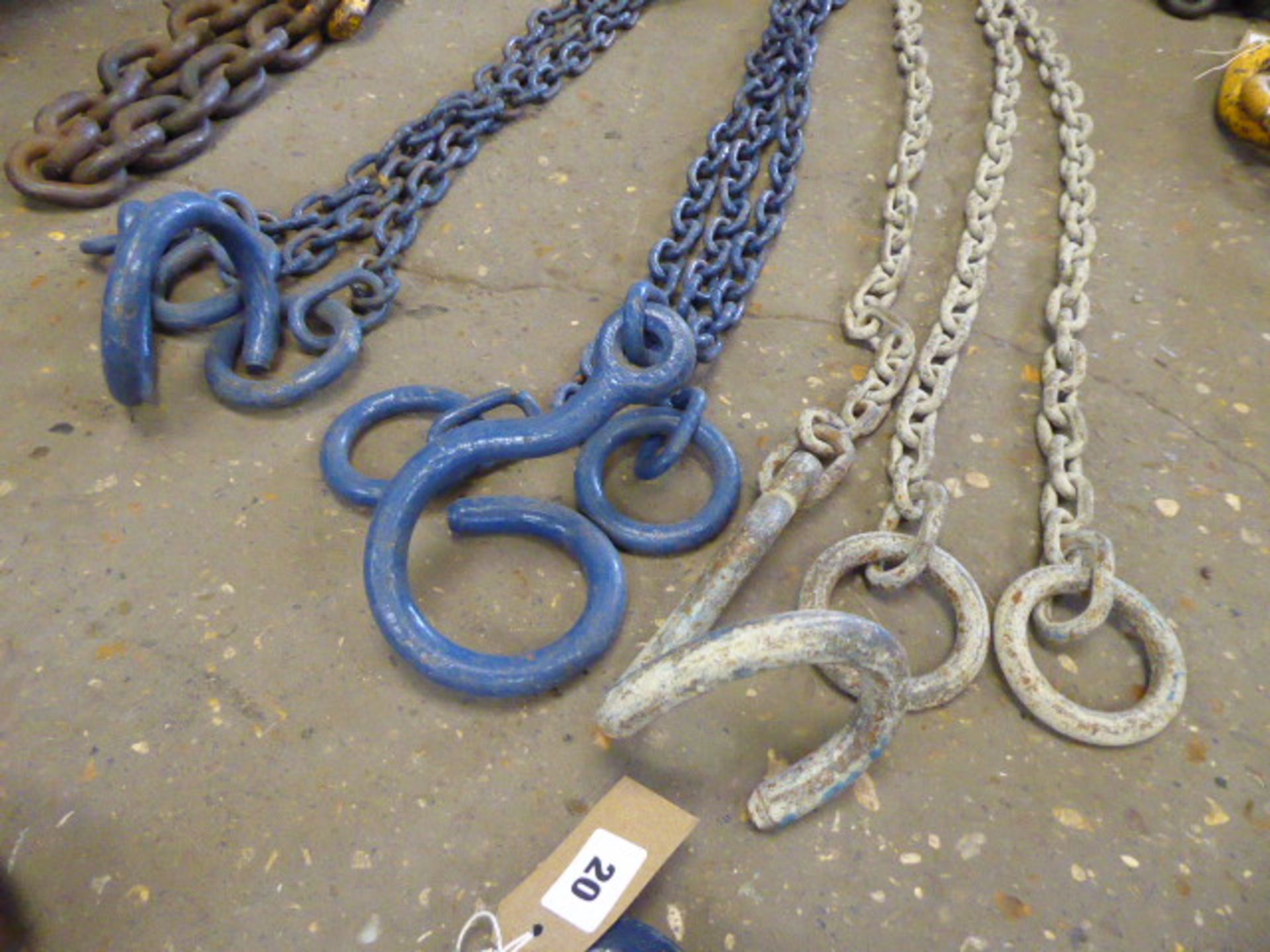 3 sets of 3 leg medium duty lifting chain brothers - Image 2 of 2