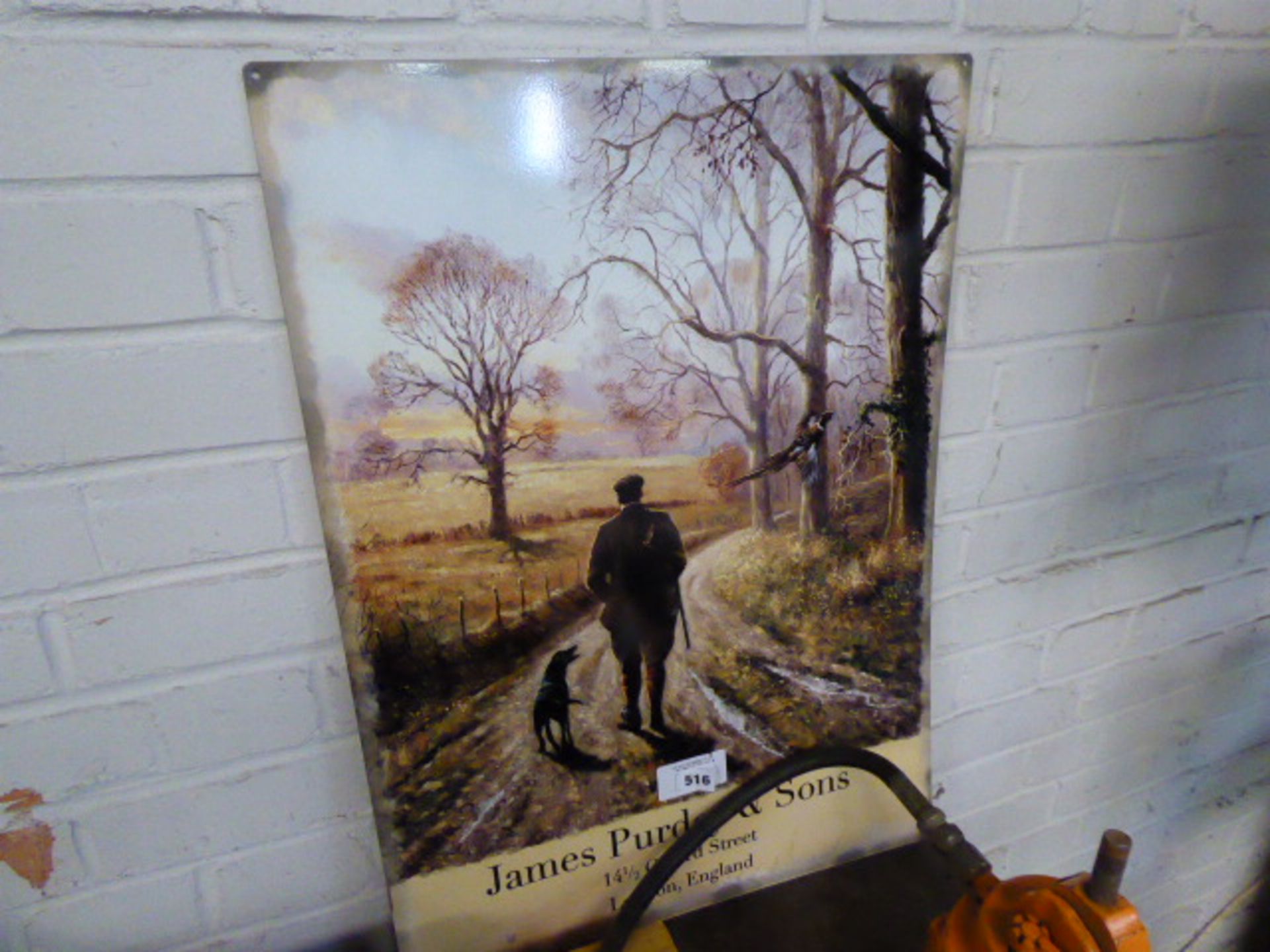 191 - James Purdey & Sons metal sign