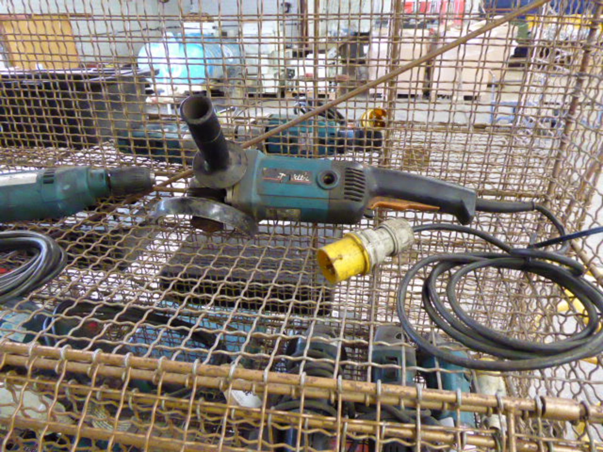 (24) Makita 4.5'' angle grinder and Makita drill, 110v - Image 2 of 2
