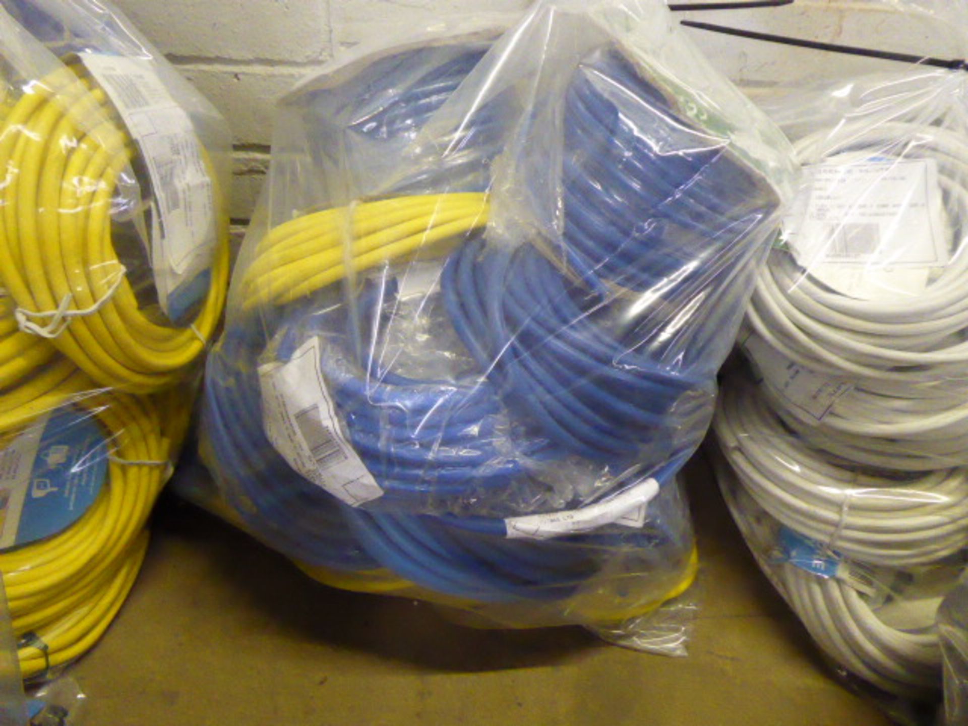 Large bag of flex arctic yellow and blue cable