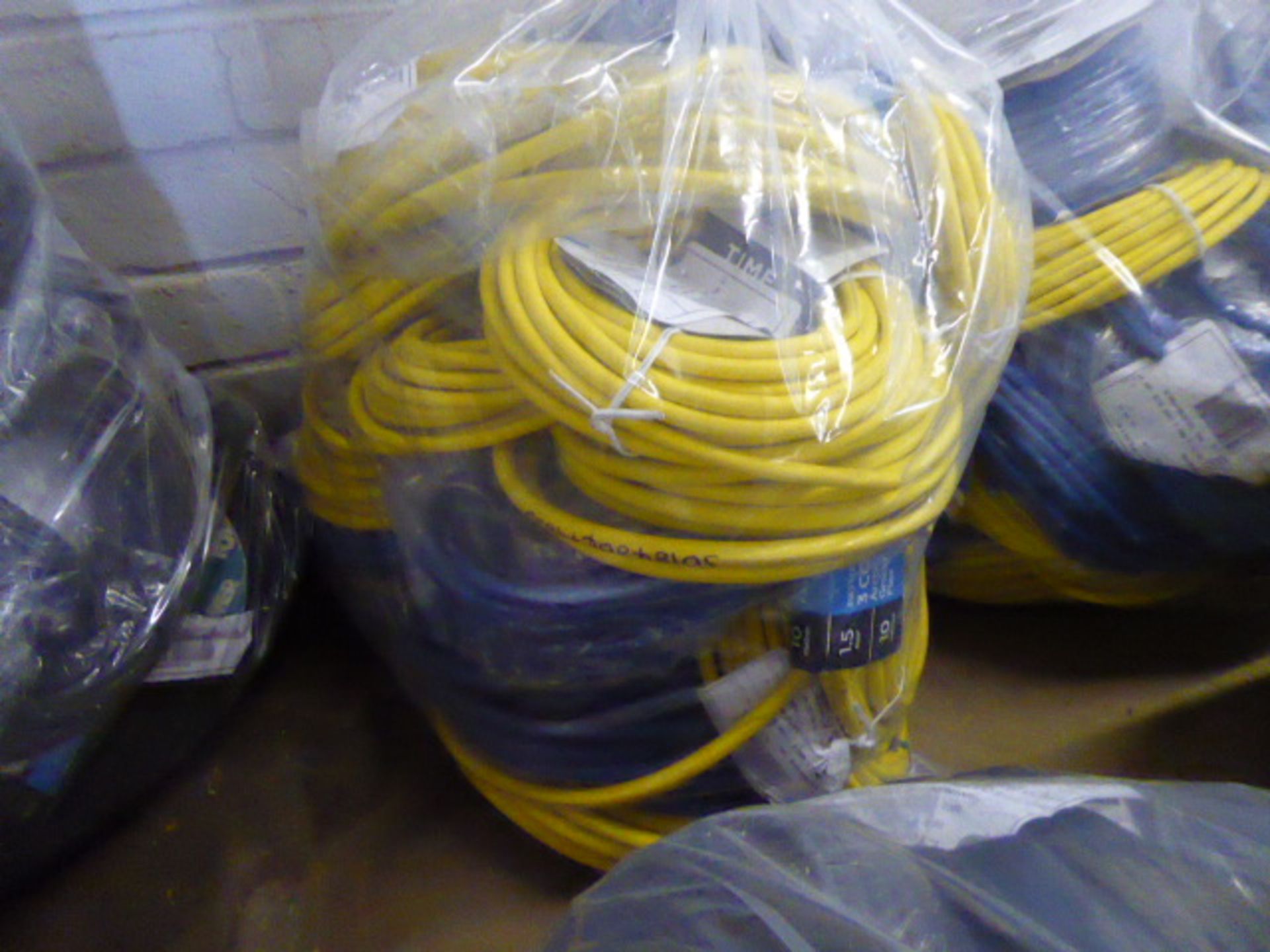 Large bag of flex arctic yellow and blue cable