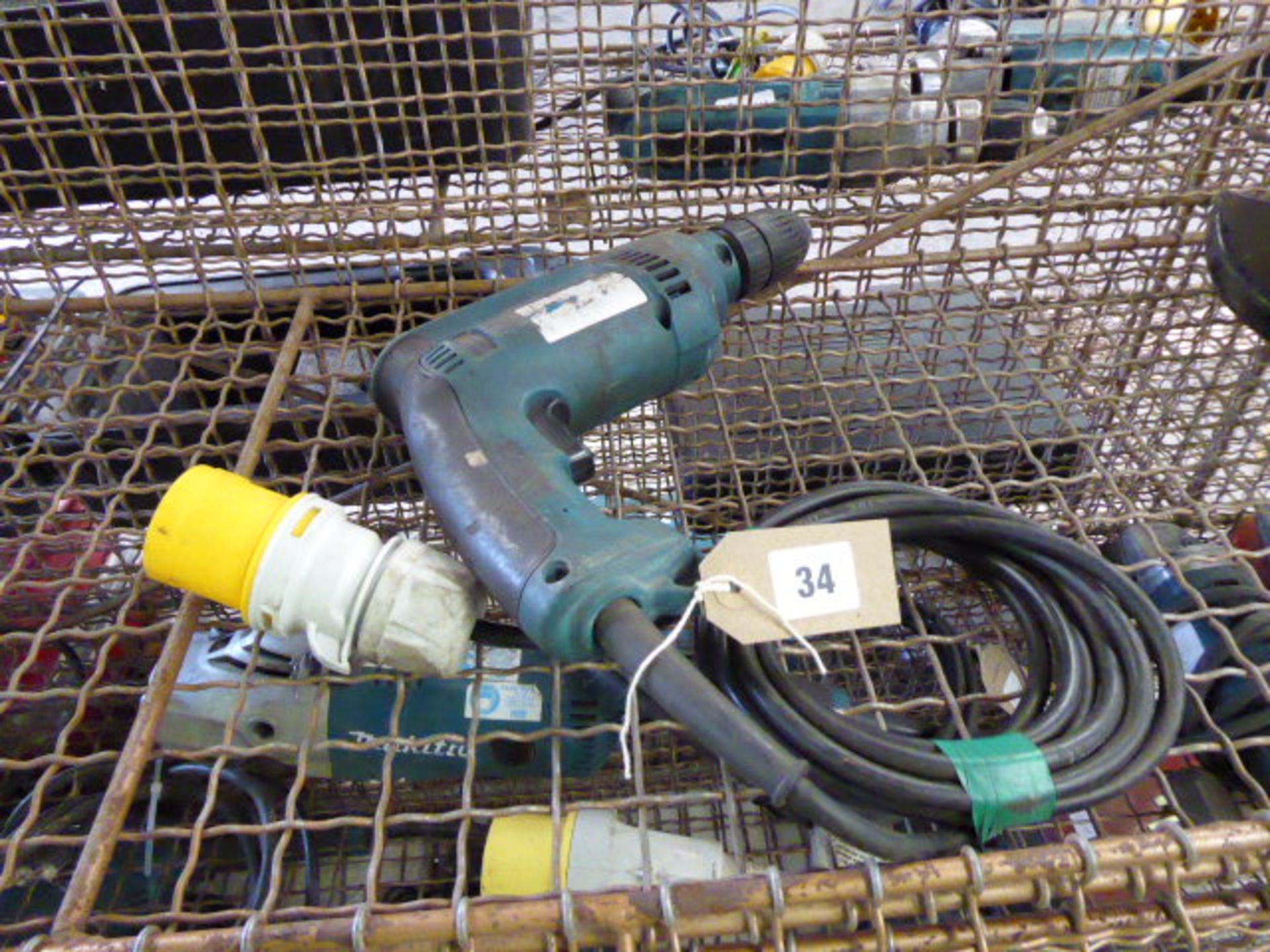 (24) Makita 4.5'' angle grinder and Makita drill, 110v