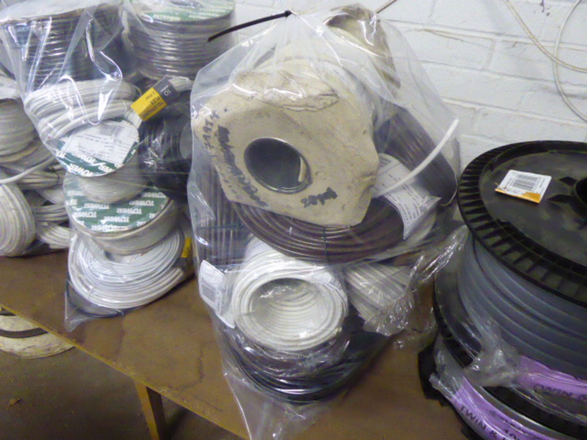Bag of coaxial, telephone and satellite cable