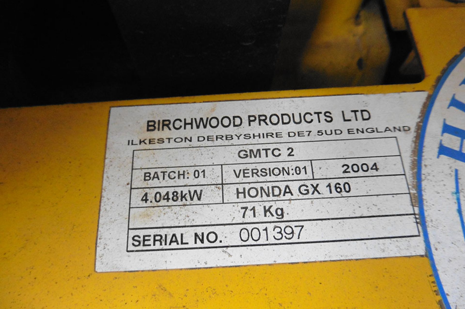 Birchwood products model GMTC2 petrol engine turf lifter (BS 302985) - Image 2 of 2