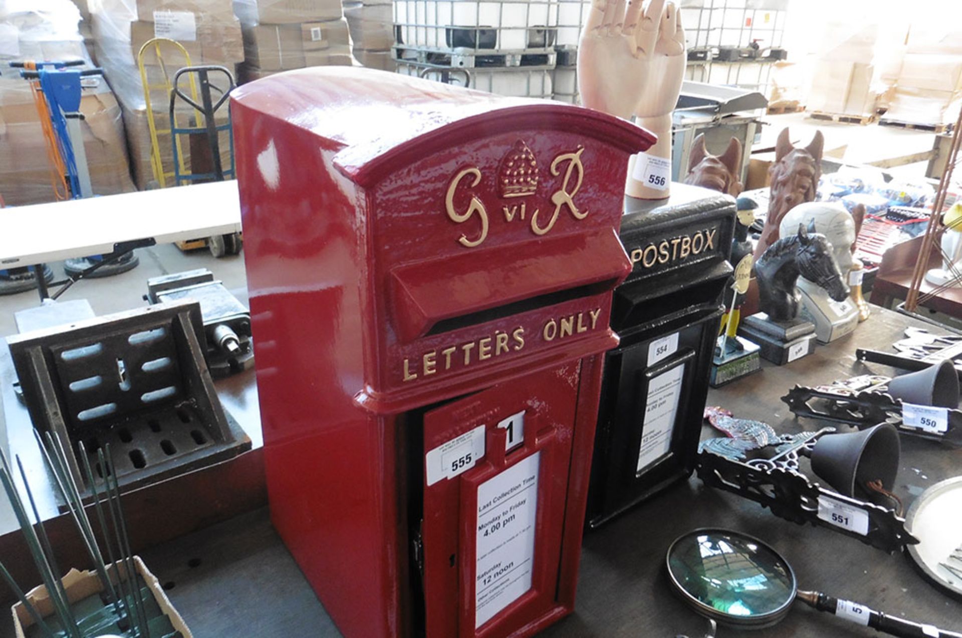 Large red reproduction postbox (67)