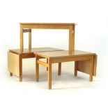 Hans Wegner for Getama, a group of nine various oak and beech veneered coffee tables,