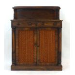 An early 19th century rosewood chiffonier,