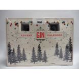 A Gin Advent Calender (A/F one miniature missing) with a selection of 5cl gins (Note VAT will be