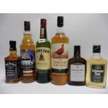 6 assorted bottles, 1x Jameson Irish Whiskey 70cl 40%,