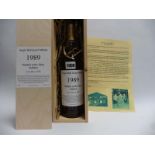 A Private bottling of 1989 Oban 24 year old West Coast Single Malt Scotch Whisky with own wooden