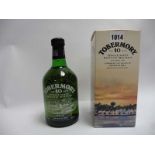 A bottle of Tobermory 10 year old Single Malt Scotch Whisky from the Isle of Mull,