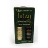 A Quintessential Islay 1 litre pack circa 1990's containing old style Laphroaig 10 year old &