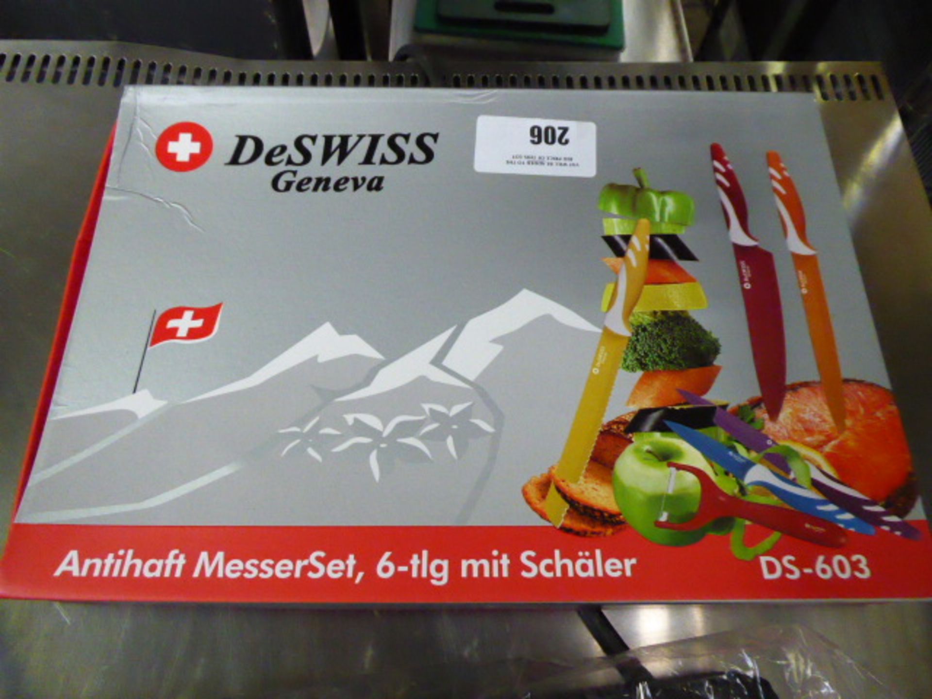 De Swiss colourful knife set