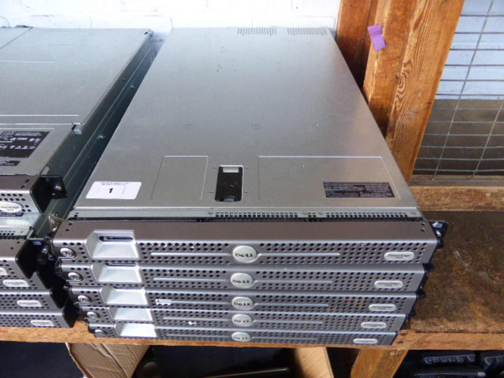 5 Dell PowerEdge 1950 rack mounted servers with no hard drives - Image 2 of 2