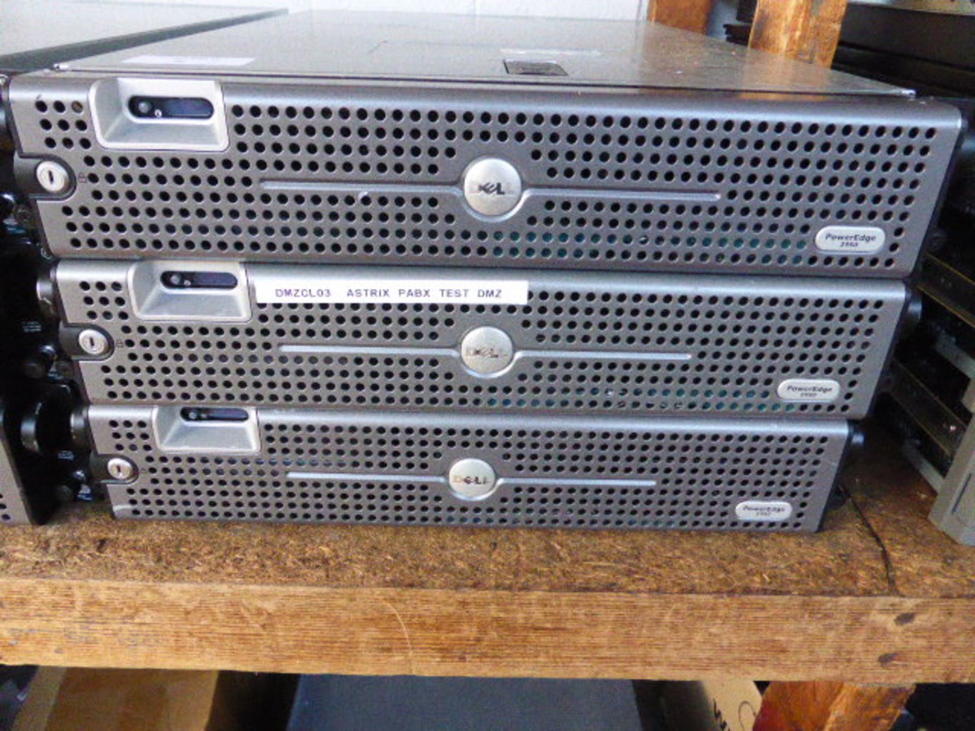 3 Dell PowerEdge 2950 rack mounted servers, no hard drives