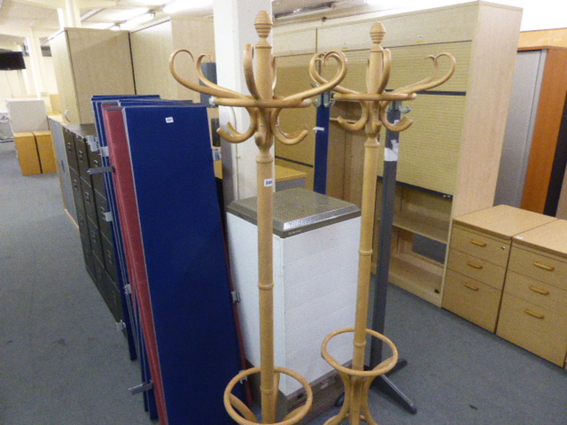 Two bentwood hat/coat stands