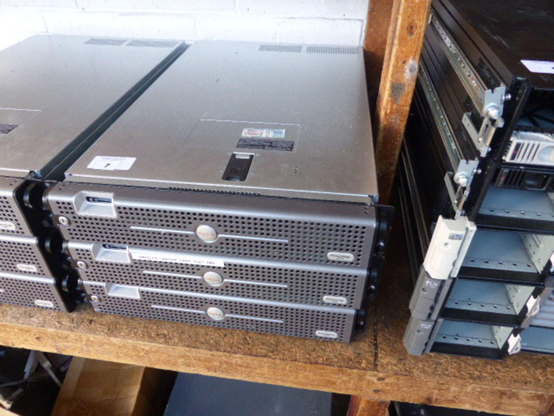3 Dell PowerEdge 2950 rack mounted servers, no hard drives - Image 2 of 2