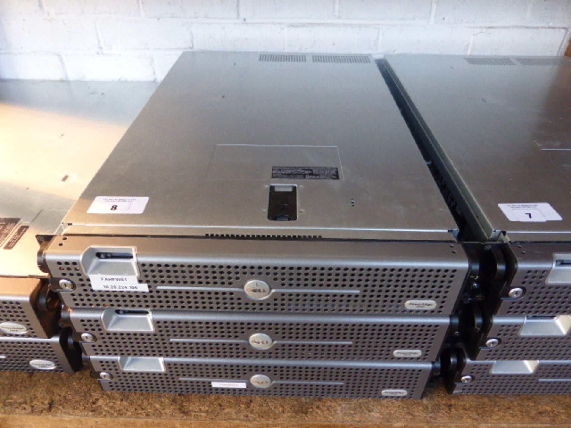 3 Dell PowerEdge 2950 rack mounted servers, no hard drives - Image 2 of 2