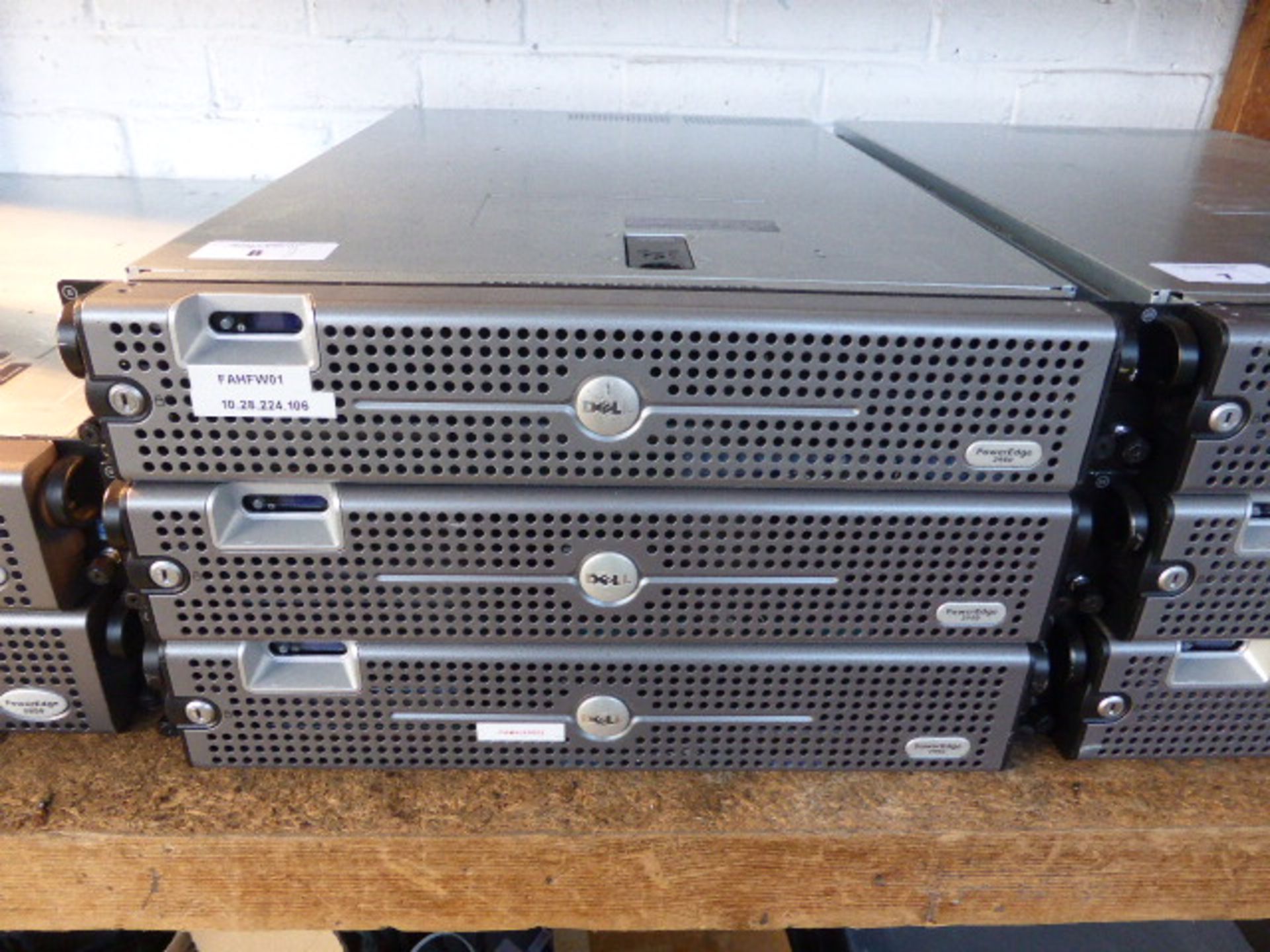 3 Dell PowerEdge 2950 rack mounted servers, no hard drives