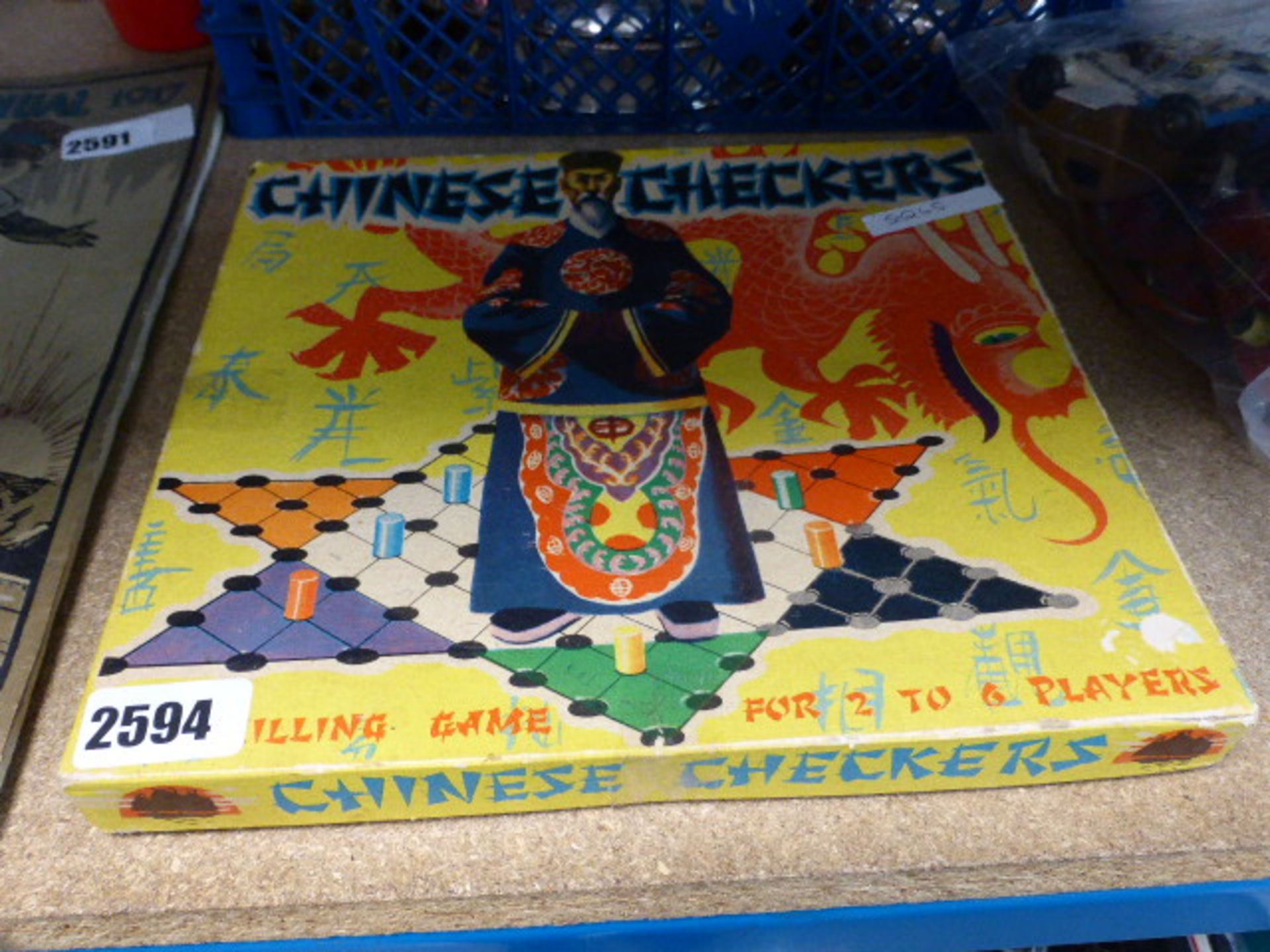 Chinese checkers game in box