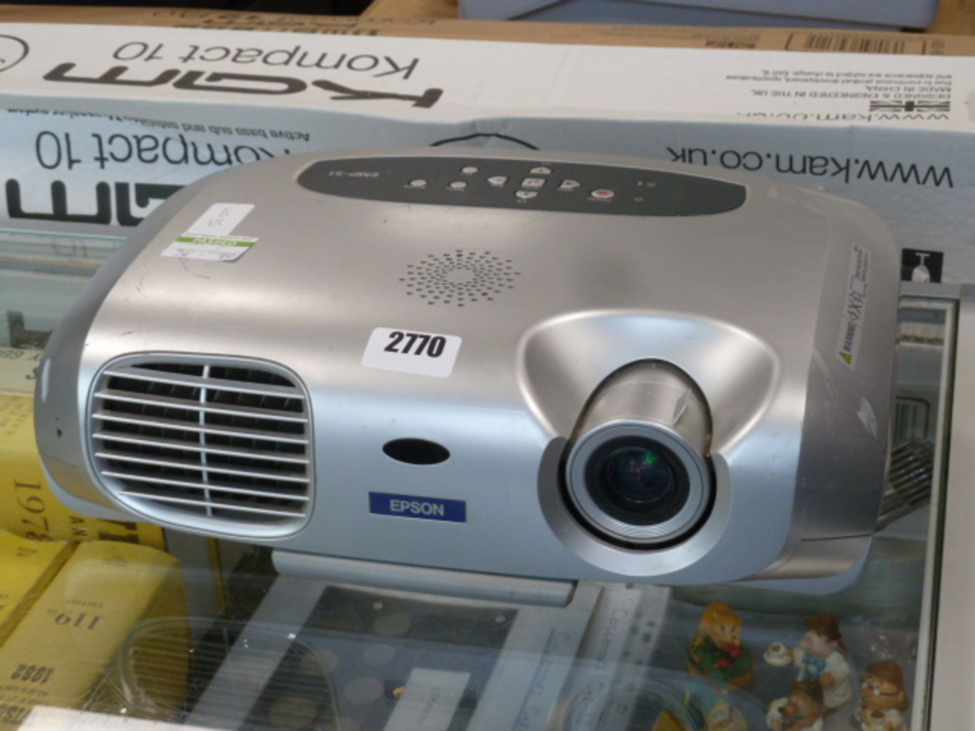 (99) Epson EMP-S1 multimedia LCD projector in silver with power lead