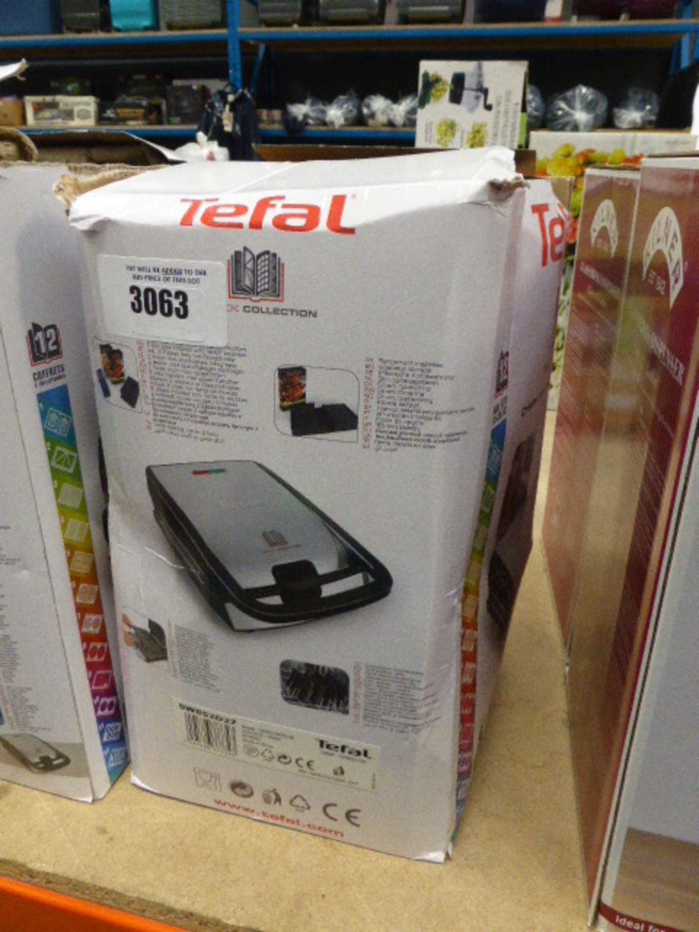 Boxed Tefal snack collection maker