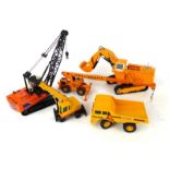 A NZG Demag excavator and four further loose construction vehicles (5)
