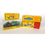 Three Dinky Toys models comprising: 138 Hillman Imp saloon,