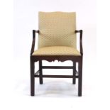 A George III elbow chair,