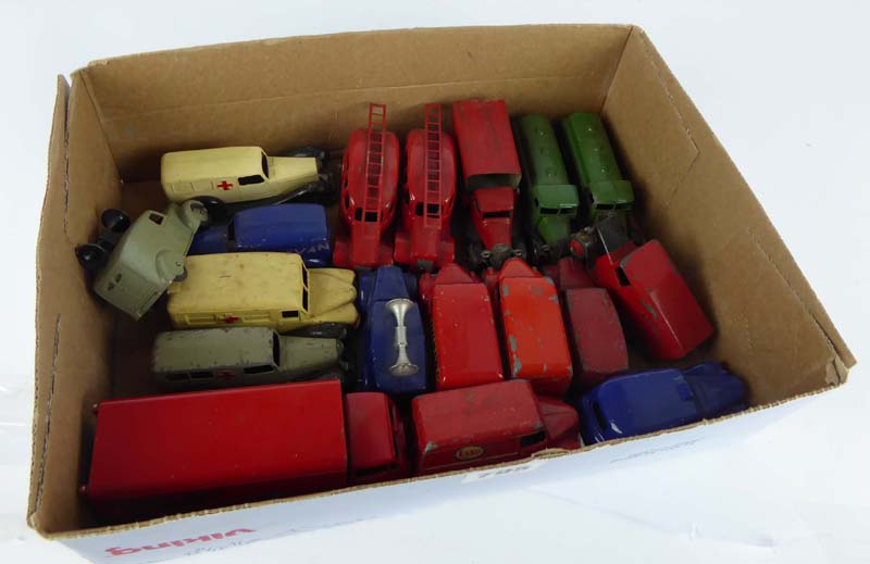 A mixed group of pre-war and later diecast commercial models, mostly Dinky including petrol tankers, - Image 3 of 3