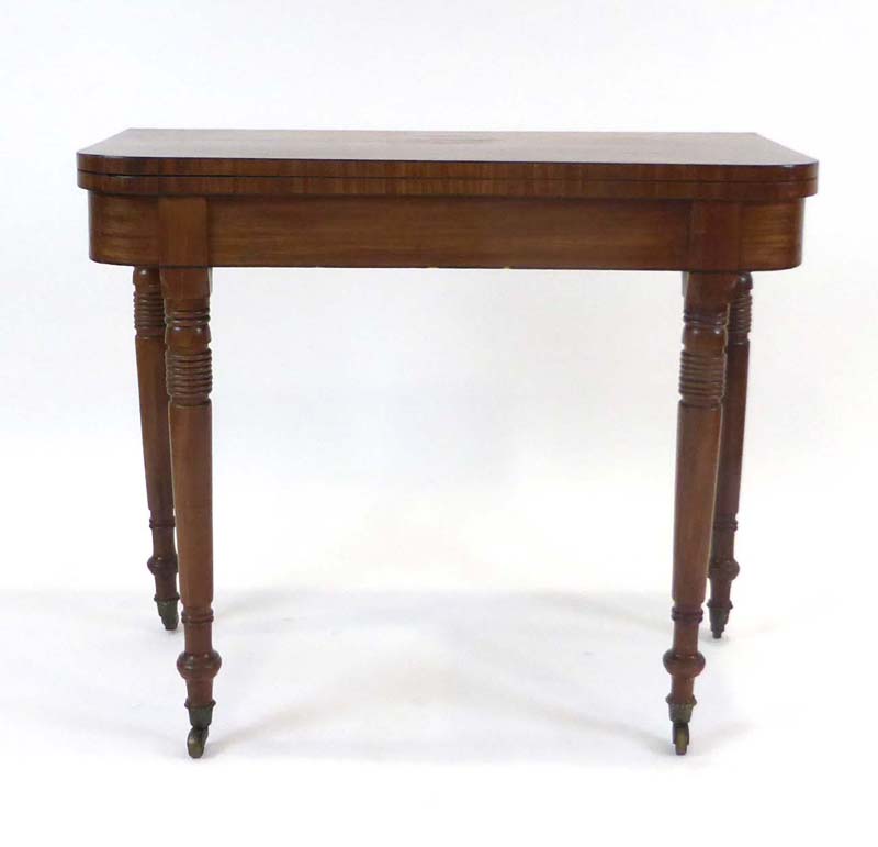 A Georgian mahogany card table, - Image 2 of 2