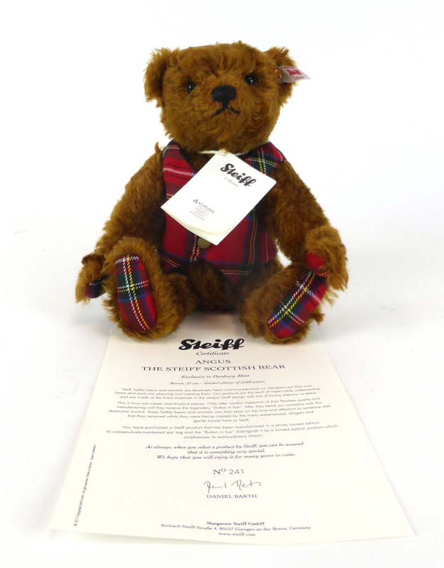 A limited edition fully jointed Steiff 'Angus The Scottish' bear, No.