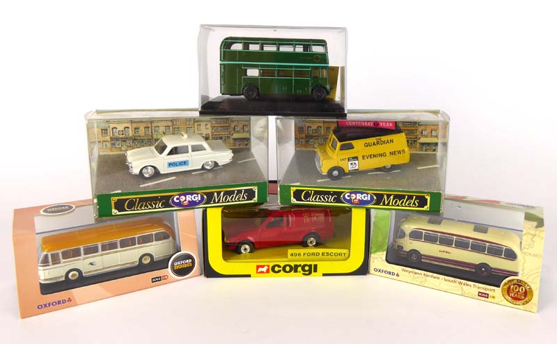 Fifteen Oxford diecast commercial and other vehicles, six Corgi models,