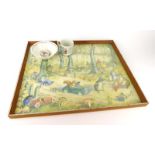 A Molly Brett nursery print depicting animals in a mystical woodland, 44 x 53 cm,