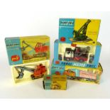 Five Corgi and Corgi Major toys comprising: 458 ERF earth dumper, 1116 launcher,