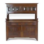 A Commercial Arts & Crafts oak sideboard,