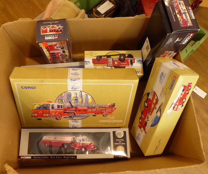 Fourteen Corgi Classics and other diecast vehicles each modelled as a fire engine, - Image 3 of 3