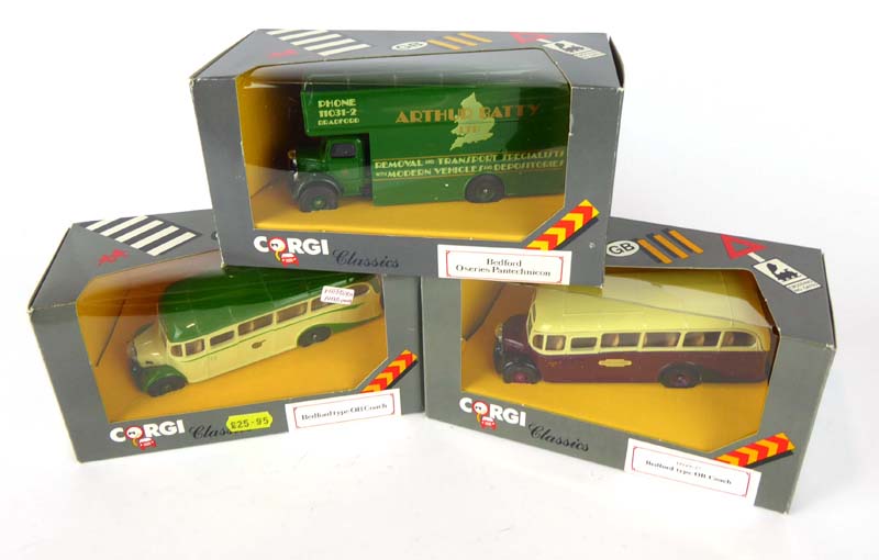 Twelve Corgi Classic models comprising: 1 x Bedford O series Pantechnicon and 11 x Bedford type OB - Image 4 of 4